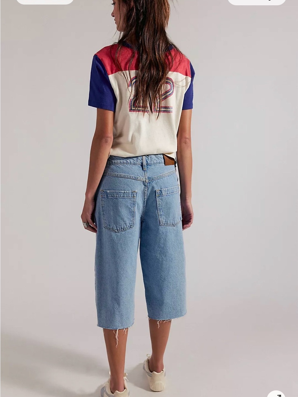 We The Free Jam Session Relaxed Capri Jeans Size 25 NWT Free People - Picture 4 of 13
